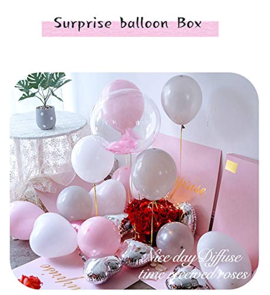 Amazon.co.jp: サプライズボックス Surprise balloon Box アルミ
